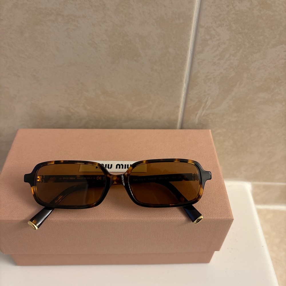Miu Miu Brown Tortoise Sunglasses